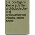 C.A. Boettiger's Kleine Schriften Archäologischen und Antiquarischen Inhalts, dritter Band