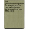 Das Gewaehrleistungsrecht in Der Spruchpraxis Des Preussischen Kammergerichts Von 1794-1810 door Andrea Wenzel