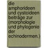 Die Amphorideen und Cystoideen Beiträge zur (Morphologie und Phylogenie der Echinodermen.)