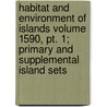 Habitat And Environment Of Islands Volume 1590, Pt. 1; Primary And Supplemental Island Sets by Nicholas C. Matalas