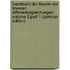Handbuch Der Theorie Der Linearen Differentialgleichungen, Volume 2,part 1 (German Edition)