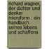 Richard Wagner, der Dichter und Denker microform : ein Handbuch seines Lebens und Schaffens