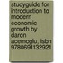 Studyguide For Introduction To Modern Economic Growth By Daron Acemoglu, Isbn 9780691132921