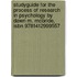 Studyguide For The Process Of Research In Psychology By Dawn M. Mcbride, Isbn 9781412999557