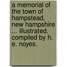 A Memorial of the town of Hampstead, New Hampshire ... Illustrated. Compiled by H. E. Noyes. door Harriette Eliza Noyes