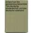 Antwort Auf Die Germanicus-broschüre "die Deutsche Studentschaft Und Das Deutsche Vaterland