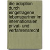 Die Adoption Durch Eingetragene Lebenspartner Im Internationalen Privat- Und Verfahrensrecht by Thomas Alexander Brandt