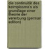 Die Continuität Des Keimplasma's Als Grundlage Einer Theorie Der Vererbung (German Edition)