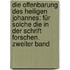Die Offenbarung des heiligen Johannes: für solche die in der Schrift Forschen. Zweiter Band