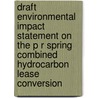 Draft Environmental Impact Statement on the P R Spring Combined Hydrocarbon Lease Conversion door United States Bureau of Services