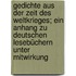 Gedichte aus der Zeit des Weltkrieges; ein Anhang zu deutschen Lesebüchern unter Mitwirkung