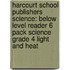 Harcourt School Publishers Science: Below Level Reader 6 Pack Science Grade 4 Light and Heat