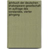 Jahrbuch der deutschen Shakespeare-Gesellschaft im Auftrage des Vorstandes, Vierter Jahrgang by Deutsche Shakespeare-Gesellschaft