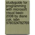 Studyguide For Programming With Microsoft Visual Basic 2008 By Diane Zak, Isbn 9780324782769