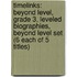 Timelinks: Beyond Level, Grade 3, Leveled Biographies, Beyond Level Set (6 Each of 5 Titles)