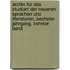Archiv für das Studium der Neueren Sprachen und Literaturen, sechster Jahrgang, zehnter Band