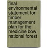 Final Environmental Statement for Timber Management Plan for the Medicine Bow National Forest by United States Forest Region
