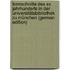 Formschnitte des xv. Jahrhunderts in der Universitätsbibliothek zu München (German Edition)