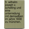 Fr. Wilhelm Joseph v. Schelling und eine Unterredung mit demselben im Jahre 1838 zu München. door Alexander Jung