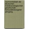 Nachrichtsblatt der Deutschen Malakozoologischen Gesellschaft. Fünfunddreissigster Jahrgang. by Deutsche Malakozoologische Gesellschaft