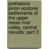 Prehistoric Pinon Ecotone Settlements of the Upper Reese River Valley, Central Nevada: Part 3 door Robert L. Bettinger