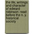 The Life, Writings And Character Of Edward Robinson: Read Before The N. Y. Historical Society