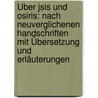 Über Jsis und Osiris: Nach neuverglichenen Handschriften mit Übersetzung und Erläuterungen door Plutarch