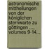 Astronomische Mittheilungen Von Der Königlichen Sternwarte Zu Göttingen ..., Volumes 9-14...