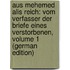 Aus Mehemed Alis Reich: Vom Verfasser Der Briefe Eines Verstorbenen, Volume 1 (German Edition)