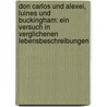 Don Carlos Und Alexei, Luines Und Buckingham: Ein Versuch In Verglichenen Lebensbeschreibungen door Eobald Toze