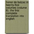 Honor de Balzac in Twenty-Five Volumes (Volume 8); The First Complete Translation Into English