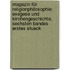 Magazin für Religionphilosophie: Exegese und Kirchengeschichte, sechsten Bandes erstes Stueck