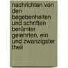Nachrichten von den Begebenheiten und Schriften Berümter Gelehrten, ein und zwanzigster Theil door Jean Pierre Niceron