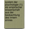 System Der Psychologie (1); Als Empirischer Wissenschaft Aus Der Beobachtung Des Innern Sinnes door Karl Fortlage