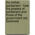 The British Parliament - How the Powers of Parliament and those of the Government are balanced