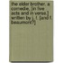 The Elder Brother. A comedie, [in five acts and in verse.] Written by J. F. [and F. Beaumont?]