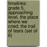 Timelinks: Grade 5, Approaching Level, the Place Where We Cried: The Trail of Tears (Set of 6) door MacMillan/McGraw-Hill