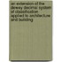 An Extension of the Dewey Decimal System of Classification Applied to Architecture and Building