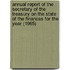 Annual Report of the Secretary of the Treasury on the State of the Finances for the Year (1965)