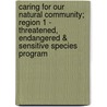 Caring for Our Natural Community; Region 1 - Threatened, Endangered & Sensitive Species Program door Susan Reel