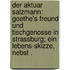 Der Aktuar Salzmann: Goethe's Freund und Tischgenosse in Strassburg; ein Lebens-skizze, nebst .