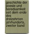 Geschichte Der Poesie Und Beredsamkeit Seit Dem Ende Des Dreizehnten Jahrhunderts, Zweiter Band