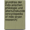 Grundriss der indo-arischen Philologie und Altertumskunde (Encyclopedia of Indo-Aryan research) by Bušhler
