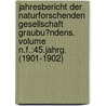 Jahresbericht der Naturforschenden Gesellschaft Graubu?ndens. Volume n.F.:45.Jahrg. (1901-1902) door Naturforschende Gesellschaft Von Graubu?Ndens.