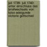 Juli 1739- Juli 1740: Unter Einschluss Des Briefwechsels Von Luise Adelgunde Victorie Gottsched