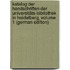 Katalog Der Handschriften Der Universitäts-Bibliothek in Heidelberg, Volume 1 (German Edition)