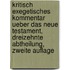 Kritisch Exegetisches Kommentar ueber das Neue Testament, dreizehnte Abtheilung, zweite Auflage