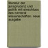 Literatur der Jurisprudenz und Politik mit Einschluss des Cameral  Wissenschaften. Neue Ausgabe