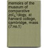 Memoirs of the Museum of Comparative Zoï¿½Logy, at Harvard College, Cambridge, Mass (7:No.1)