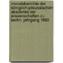 Monatsberichte der Königlich-Preussischen Akademie der Wissenschaften zu Berlin. Jahrgang 1863